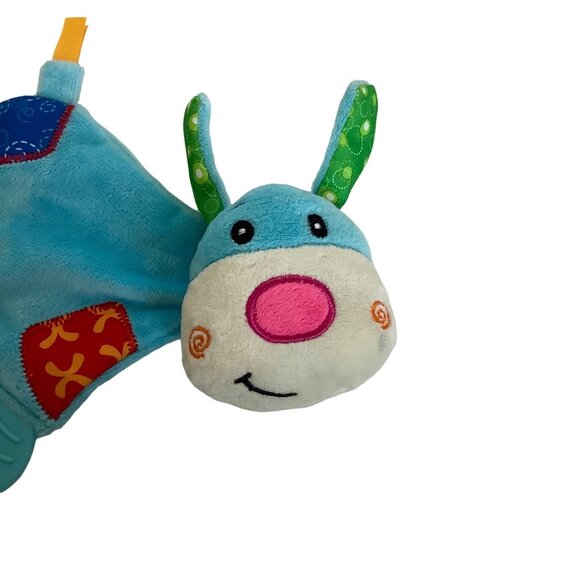 Nuby Baby Puppy Dog Teething Plush Pal Toy Soft Textures Crinkles Teether - Picture 3 of 5